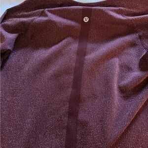 Lululemon Burgundy Long Sleeve Top